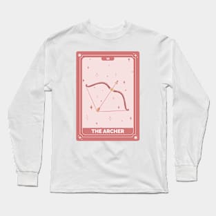 The Archer Tarot Card Long Sleeve T-Shirt